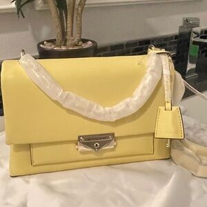 Michael Kors Yellow Shoulder Bag with Sleek Design